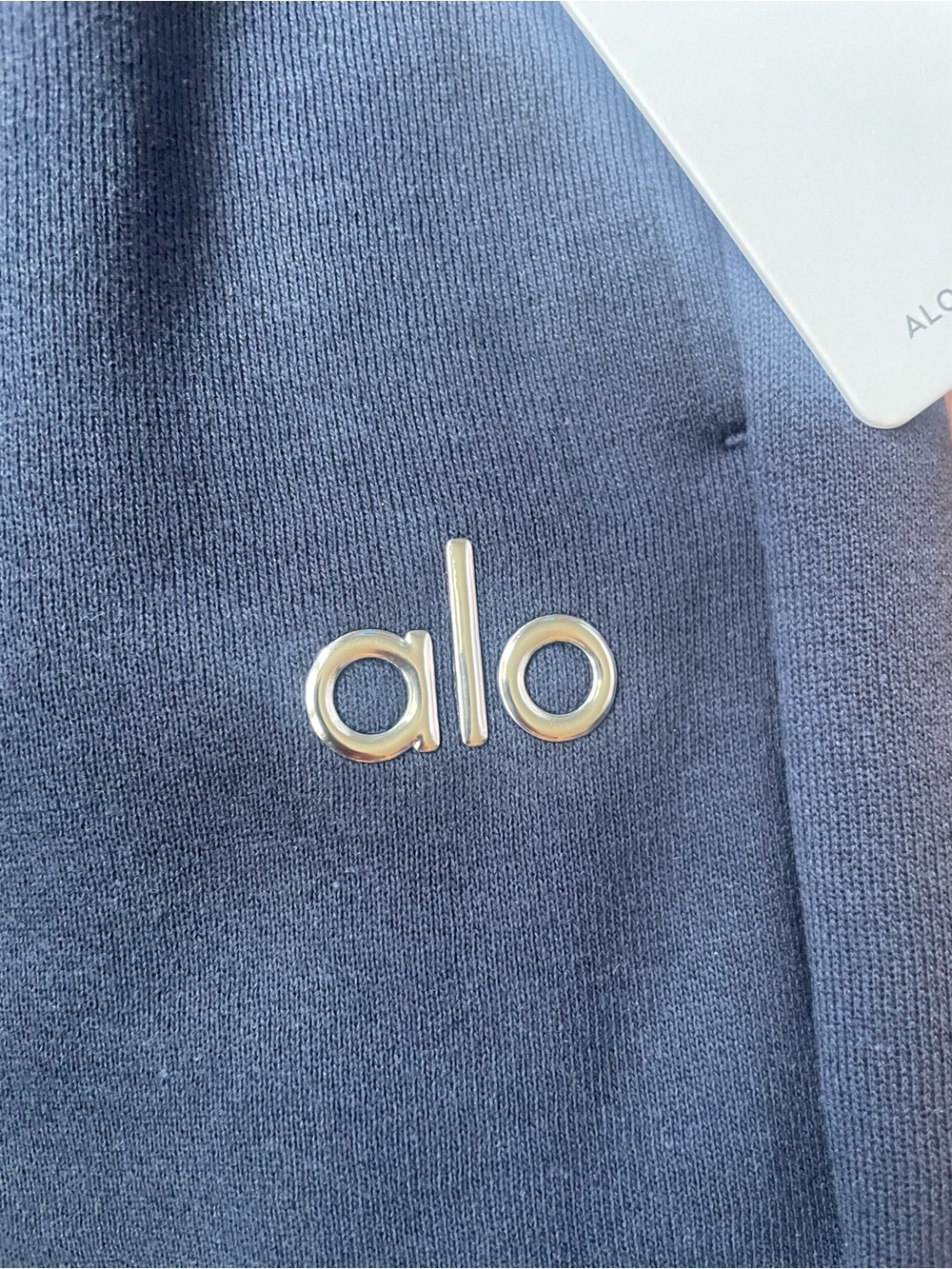 NWT! Alo Accolade Navy Logo Jogger Sweatpants - Picture 2 of 7